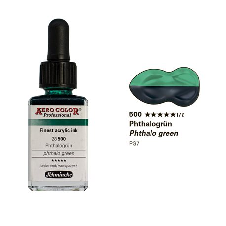 Зеленый фтало/краска для аэрографии Schmincke Aero Color Professional