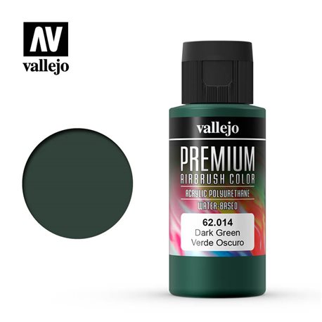 Зеленый темный. Краска акрил-уретановая Vallejo Premium