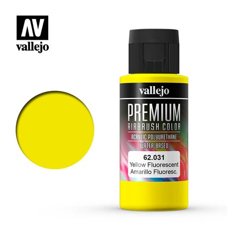 Желтая флуор.Краска акрил-уретановая Vallejo Premium
