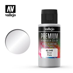 Серебро.Краска акрил-уретановая Vallejo Premium